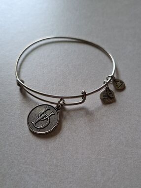 2013 Alex And Ani Silver Tone University Of Delaware, UD Bangle Bracelet